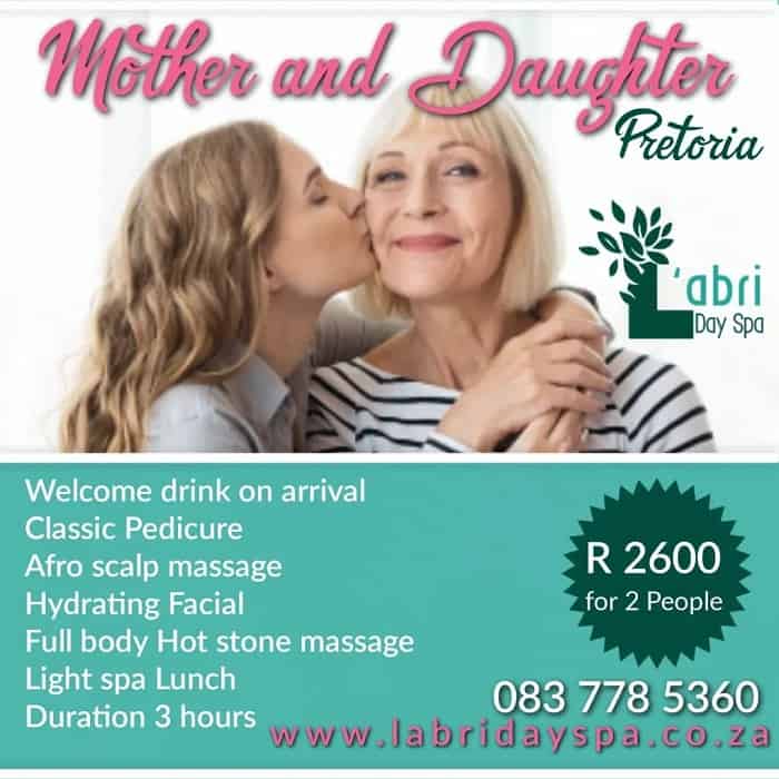 Mother and daughter spa