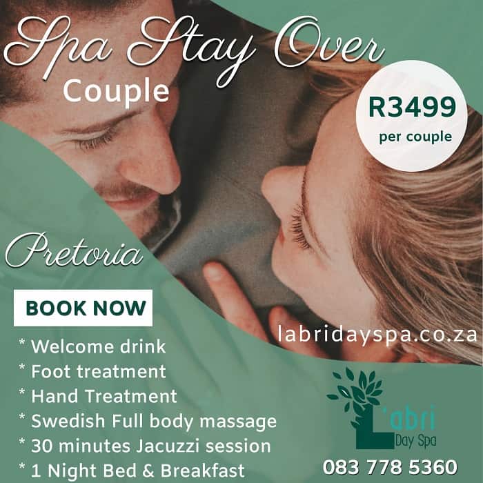 Couple spa stay over special -L'abri day spa